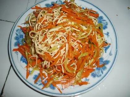Three shredded garlic