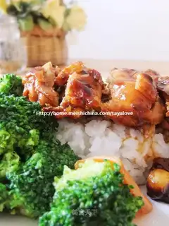 Shiyaki chicken leg rice