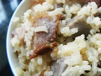 bacon and taro rice