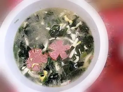 Spinach tofu soup