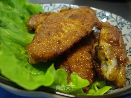 Crispy black pepper chicken wings