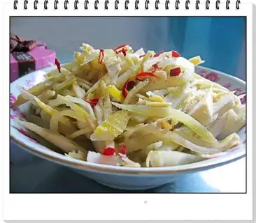 stir-fried double bamboo shoots with vegetarian vegetables