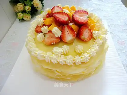 Mango lasagna cake