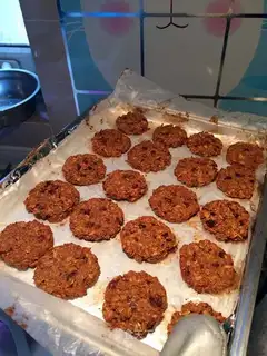 Coffee oatmeal cookies