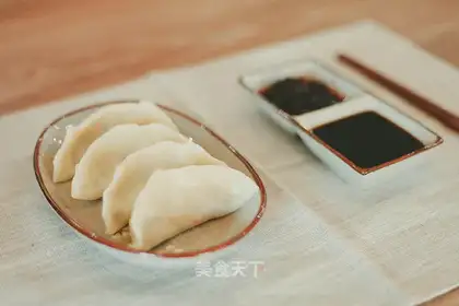 Fresh fungus mushroom dumplings