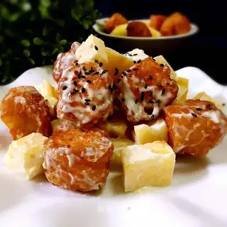 Pineapple and shrimp