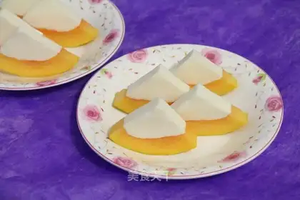 Milk papaya pudding