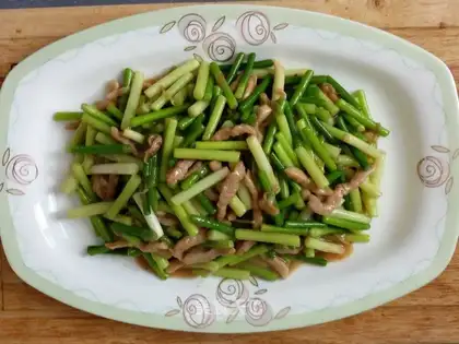Garlic fried meat