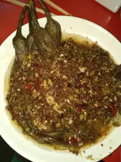 Tiger-skinned eggplant