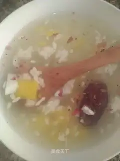 Wine and sweet soup