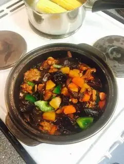 Red chicken