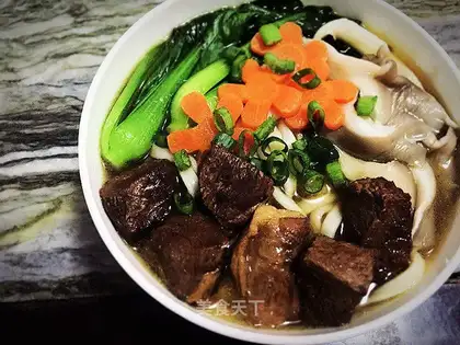 I'm warmed up with my lamb noodles