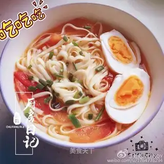 Tomato duck noodles