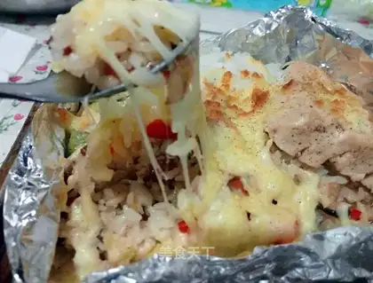 Chicken steak rice