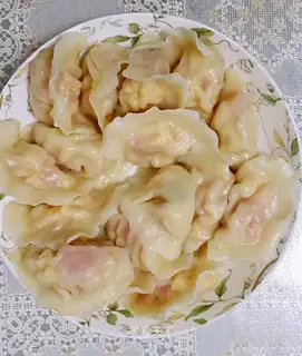 Tomato egg dumplings