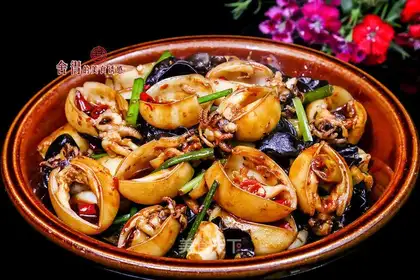 Spicy ink fish