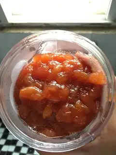 Homemade cherry sauce