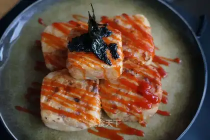 Potato mashed octopus