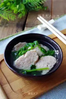 Pea-tip round soup