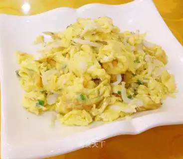 Silver fish fried eggs
