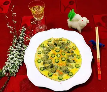 Oyster omelet