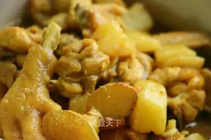 Potato curry chicken