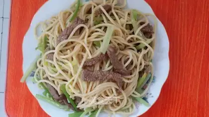 Chinese black pepper willow pasta