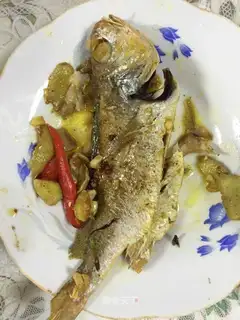 Roasted yellowfish
