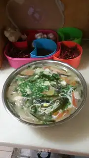 Sour rice soup