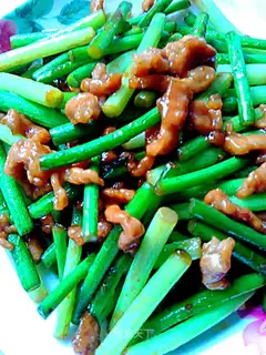 Garlic fried meat