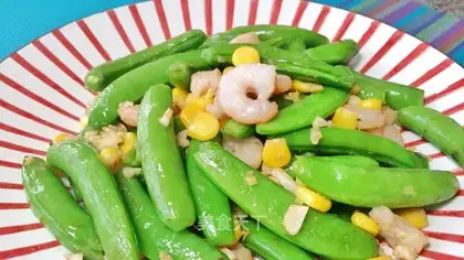 Shrimp corn and sweet beans