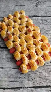 Hot dog sea salt cheese bread