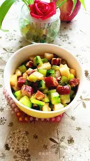 The cucumbers are fried