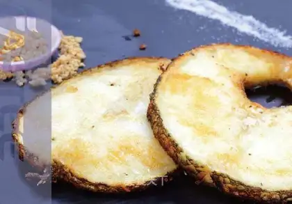 Grind and garlic for silver cod