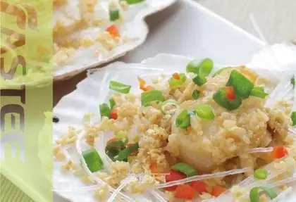 Garlic scallops for fans