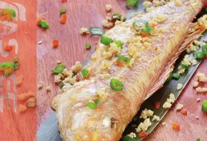 Garlic and red fish