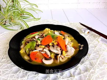Fry mushrooms