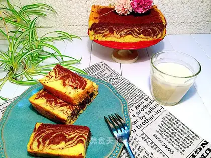 Marble bean thaw cake