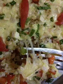 Vegetable cheese rice