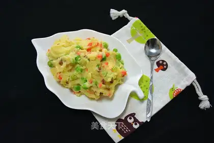 Five-colour potato mashed