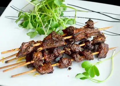 Vanilla roasted lamb