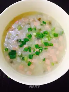 Eggs and vegetables, chicken porridge