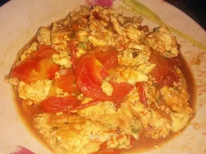 Tomato fried eggs