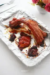 Homemade pickle sauce roasted ribs