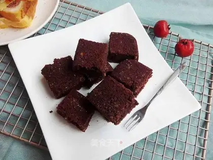 A walnut brownie