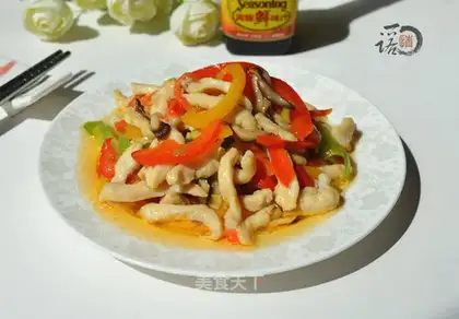 Five-colored chicken silk