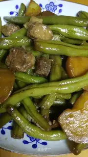 Homemade potato beans