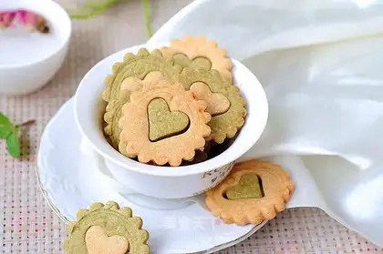 Double-colour calcium cookies