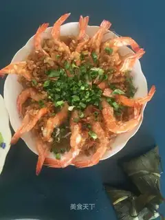 Garlic fan shrimp