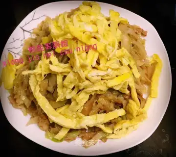 Eggs and meatloaf